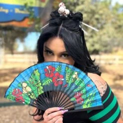 Creature Tiki Fabric Fan 8 Creature Tiki Fabric Fan -Kreepsville 666 Shop HWFCT 4