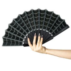 Spiderweb Scallop Fan Black -Kreepsville 666 Shop HWFEWB 3