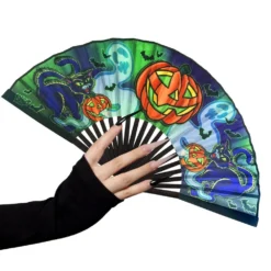 Graves Halloween Fabric Fan -Kreepsville 666 Shop HWFGH 3 6067574e 3823 4ea3 91b5 e52ca5278a04