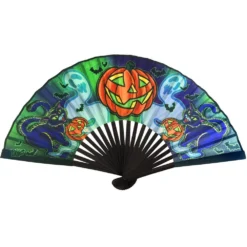 Graves Halloween Fabric Fan