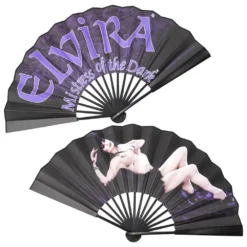 Elvira Laid Bare Double Sided XL Fan -Kreepsville 666 Shop HWFLELB 3