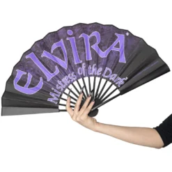 Elvira Laid Bare Double Sided XL Fan -Kreepsville 666 Shop HWFLELB 5