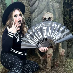 Goth Thing Double Sided XL Fan -Kreepsville 666 Shop HWFLGT 6