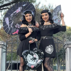 Elvira Bewitched Fabric Parasol -Kreepsville 666 Shop HWPEBW 3