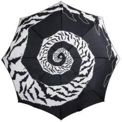 Skull Handle Bat Swirl Umbrella