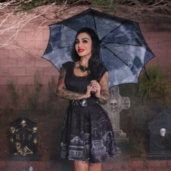 Skull Handle Cemetery Umbrella -Kreepsville 666 Shop HWSHUC 5