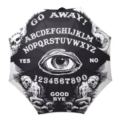 Skull Handle Go Away Ouija Umbrella