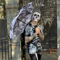 Skull Handle Go Away Ouija Umbrella -Kreepsville 666 Shop HWSHUGA 4