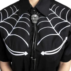 Skull Chrome Bolo Western Tie -Kreepsville 666 Shop JBTSC 6