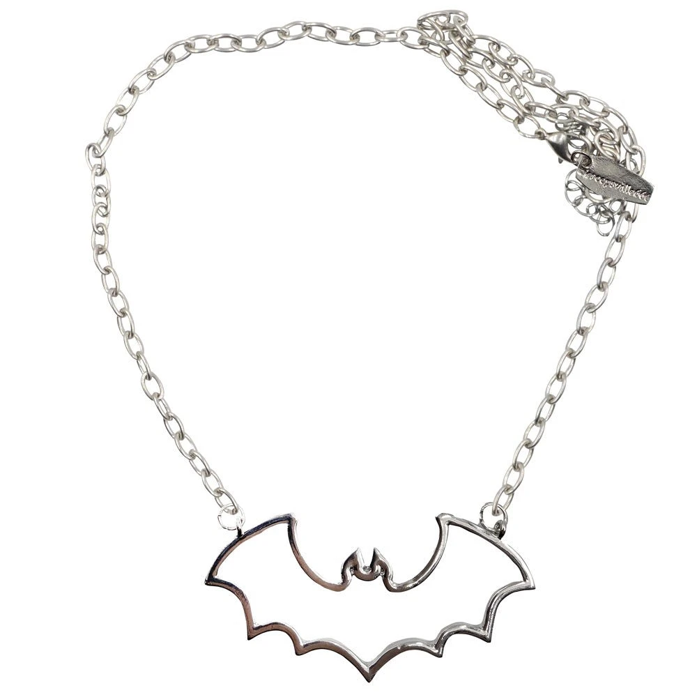 Bat Outline Necklace 1 Bat Outline Necklace