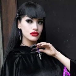 Elvira Dagger Necklace Purple -Kreepsville 666 Shop JNEDP 5