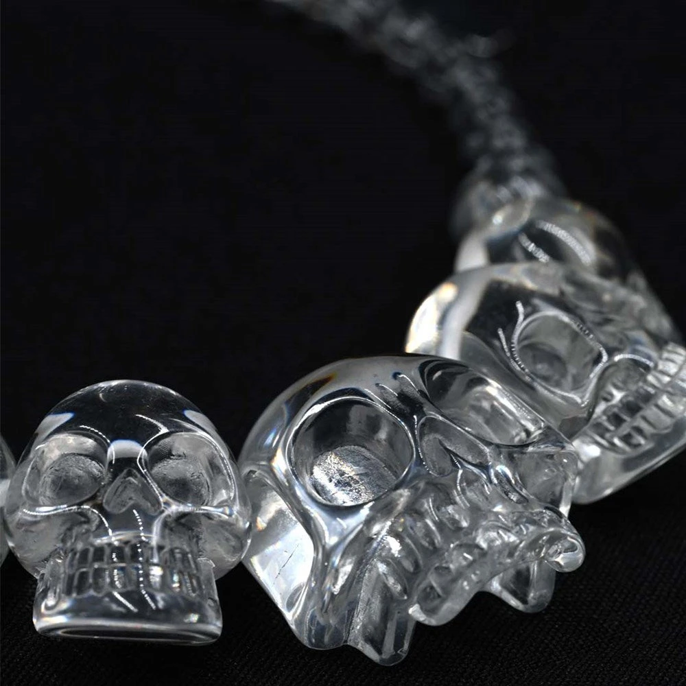 Skull Collection Necklace Crystal Clear 2 Skull Collection Necklace Crystal Clear - Image 2