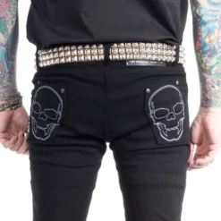 Skeleton Skinny Jeans White Bone -Kreepsville 666 Shop JSLW 3