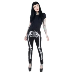 Skeleton Skinny Jeans White Bone -Kreepsville 666 Shop JSLW 4