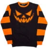 Trick Or Treat Pumpkin Striped Sweater