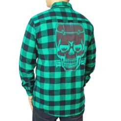 Franken Monster Green Flannel Shirt