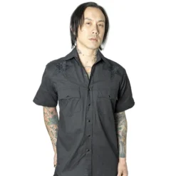 Kreepsville 666 Hellbilly Baphomet Western Shirt -Kreepsville 666 Shop MSWHBS 3