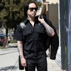 Harlock Skull X Bones Western Shirt 11 Harlock Skull X Bones Western Shirt -Kreepsville 666 Shop MSWHSXB 6