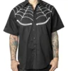 Spiderweb White Western Shirt