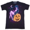 Elvira Hellcat Pumpkin Pin-Up Men's T-Shirt