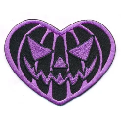 Pumpkin Heart Purple Patch