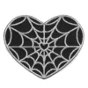 Spiderweb Heart Silver Patch