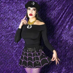 Spiderweb Purple Skater Skirt 9 Spiderweb Purple Skater Skirt -Kreepsville 666 Shop SKWP 5 ba8f72ec 0eef 4486 b7b7 656fae769358