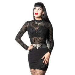 Death Moth Mini Skirt Grey -Kreepsville 666 Shop SMDMG 3 1491fa74 5260 44c8 b3a6 a016ff1149c0