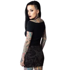 Kreepsville 666 Goat Head Mini Skirt Grey -Kreepsville 666 Shop SMGHG 3 7e8803a6 bab2 44ff 8ec9 b946ab3ebcb0