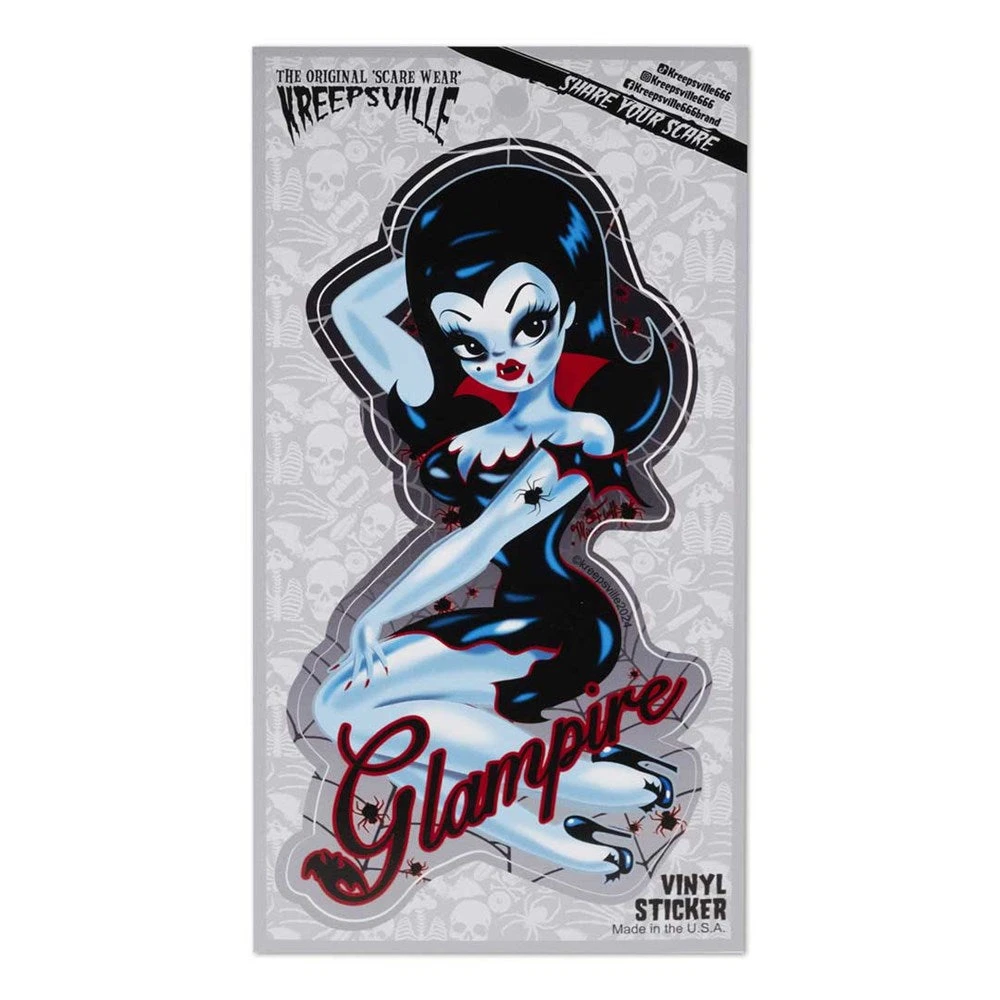 Glampire Pin-up Vinyl Sticker 2 Glampire Pin-up Vinyl Sticker - Image 2
