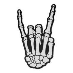 Skeleton Hand Devil Vinyl Sticker